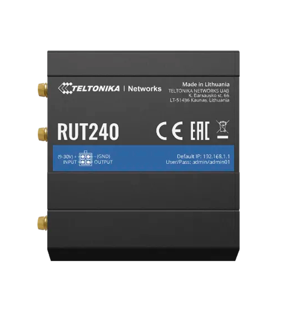 RUT240 industriel 4G LTE Wi-Fi-router Teltonika Networks RUT240 - INDUSTRIAL CELLULAR ROUTER