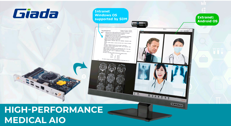 Giada Smart Medical All-in-One for medical workstations Giada has launched the 27 inch Smart Medical All-in-One, modeled HA27. It's dedicated for medical workstations in hospitals, clinics, medical centers and institutions.
