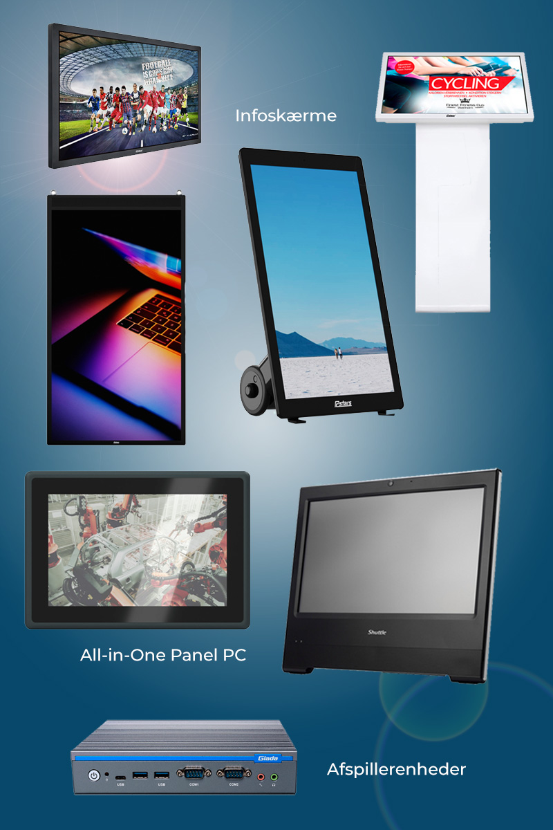 Digital signage sortiment Our Range of Digital Signage Solutions