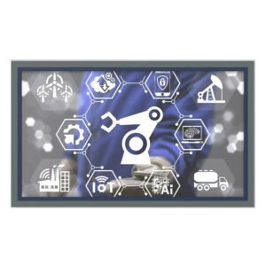 TAICENN TPC-DRT215D er en blæserløs industriel Touch Panel PC med 21,5" Full HD