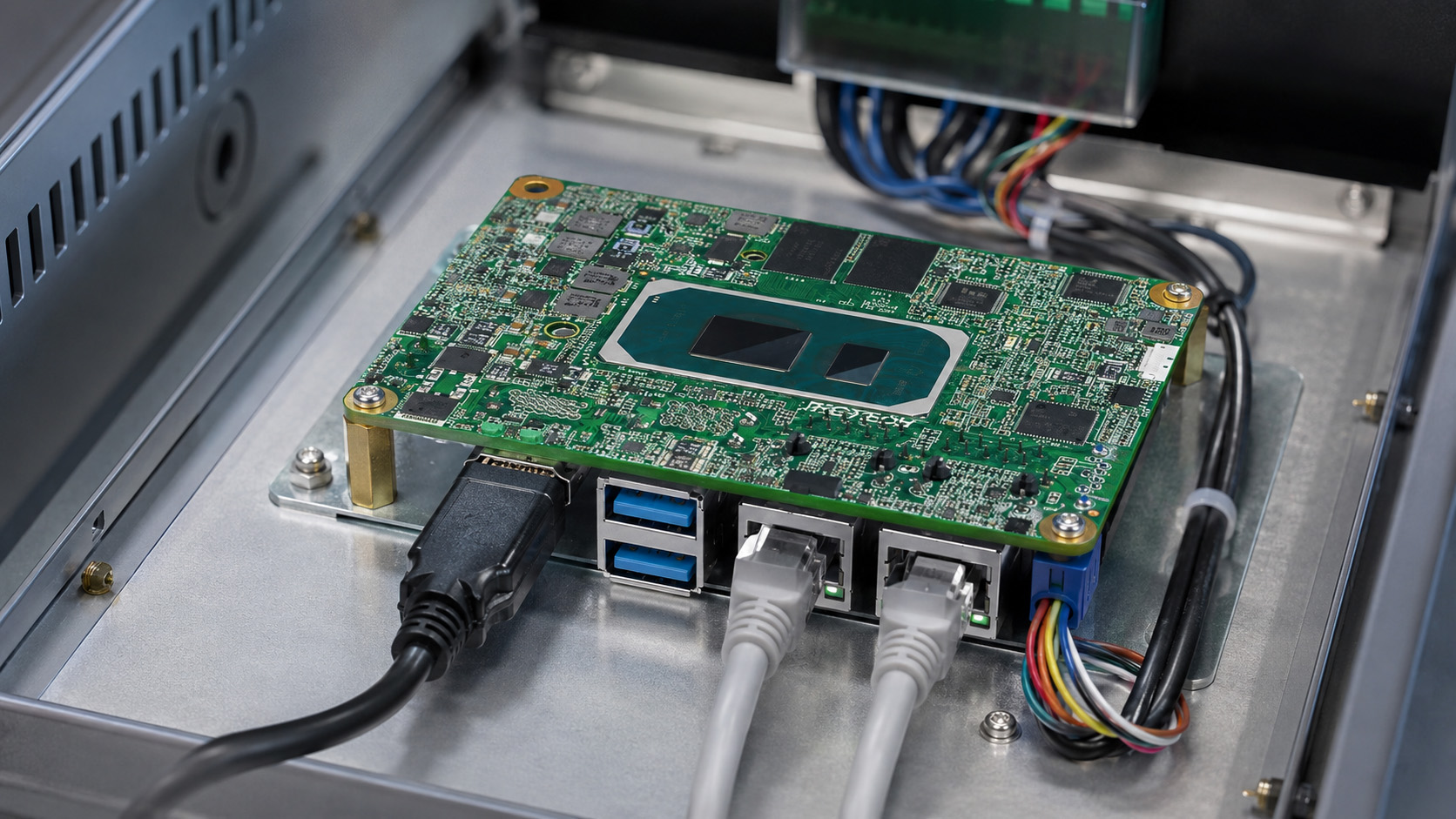Industrial Single Board Computer installed in an embedded automation system